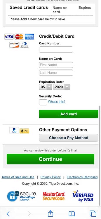 Screenshot of Walmart's mobile shopping cart, indicating room for UX and CTA improvements.